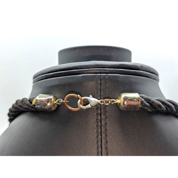 Bimba y Lola 80s Vintage Large Beaded Pink Orange Costume Fashion Necklace - Picture 5 of 6